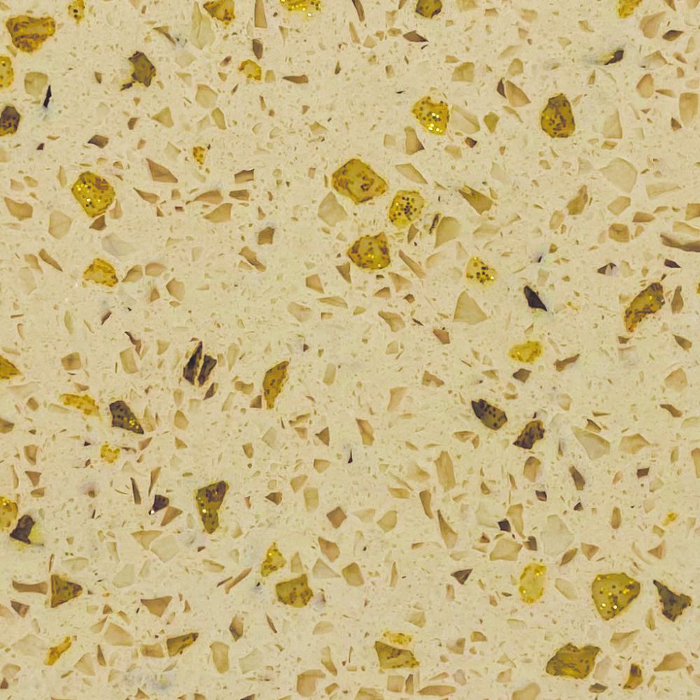 quartzize Beige Glitter Quartz Swatch