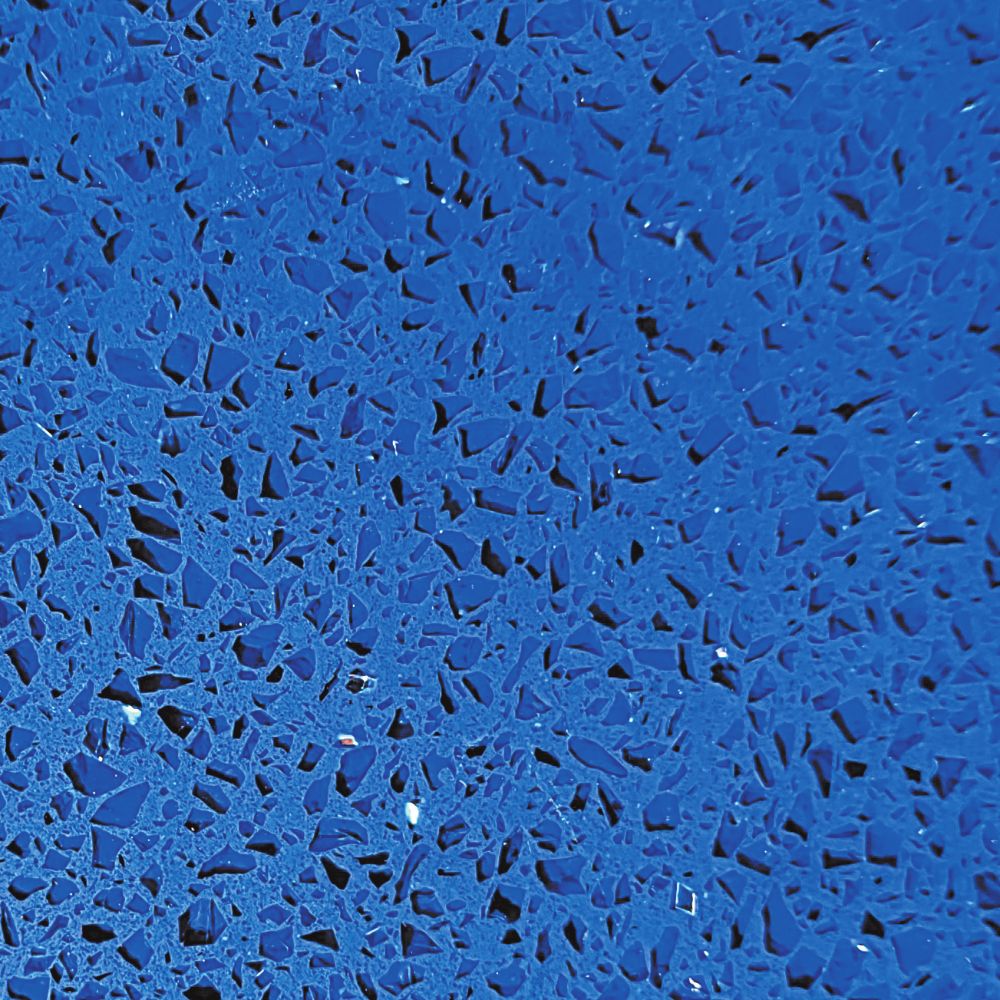 quartzize Blue Glitter Quartz Swatch